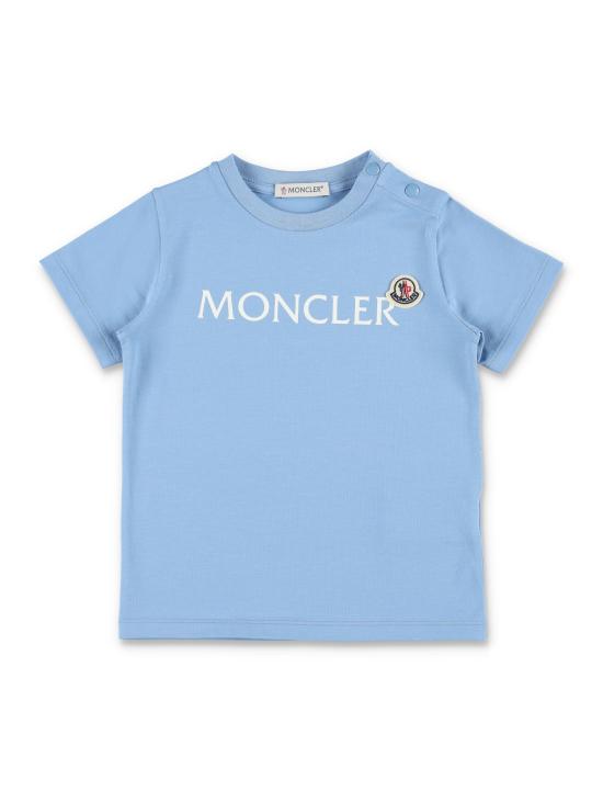 26SS [키즈] 몽클레어 티셔츠 8C0000489AUM 70Q BLUE