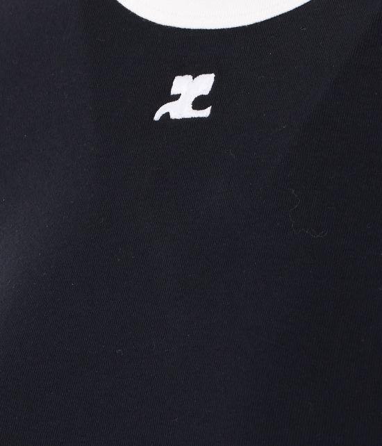 26SS 쿠레쥬 반팔 티셔츠 VESJTS017JS0070 9901 Black - COURREGES