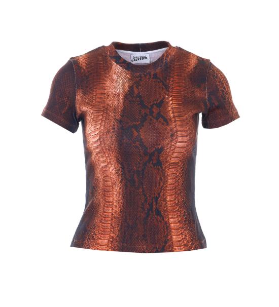 26SS 장 폴 고티에 반팔 티셔츠 TO402 J027P6000 Brown