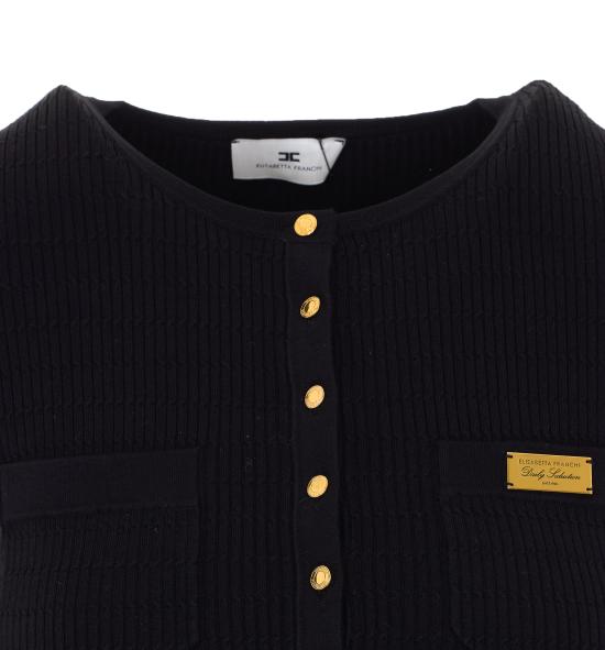 26SS 엘리자베타프랜치 스웨터 MK88B61E2 110 Black - ELISABETTA FRANCHI