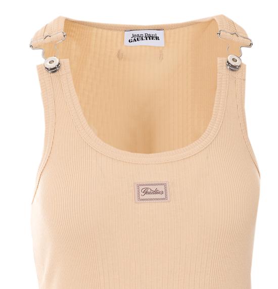 26SS 장 폴 고티에 미디 원피스 DR121 J01463 Beige - JEAN PAUL GAULTIER