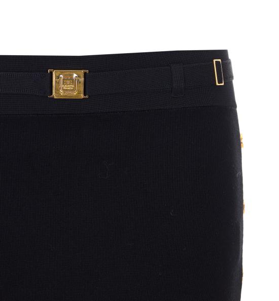 26SS 엘리자베타프랜치 미디 스커트 GK27S61E2 685 Black - ELISABETTA FRANCHI