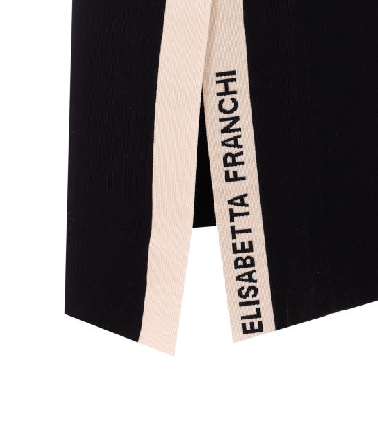 26SS 엘리자베타프랜치 미디 스커트 GK27S61E2 685 Black - ELISABETTA FRANCHI