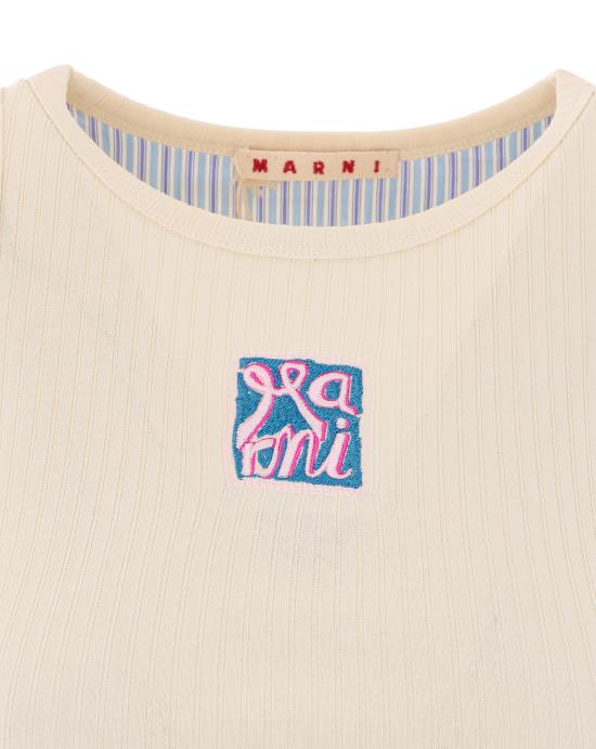 26SS 마르니 긴팔 티셔츠 THJE0380S0 UTC60000W08 White - MARNI