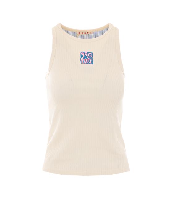 26SS 마르니 긴팔 티셔츠 THJE0380S0 UTC60000W08 White