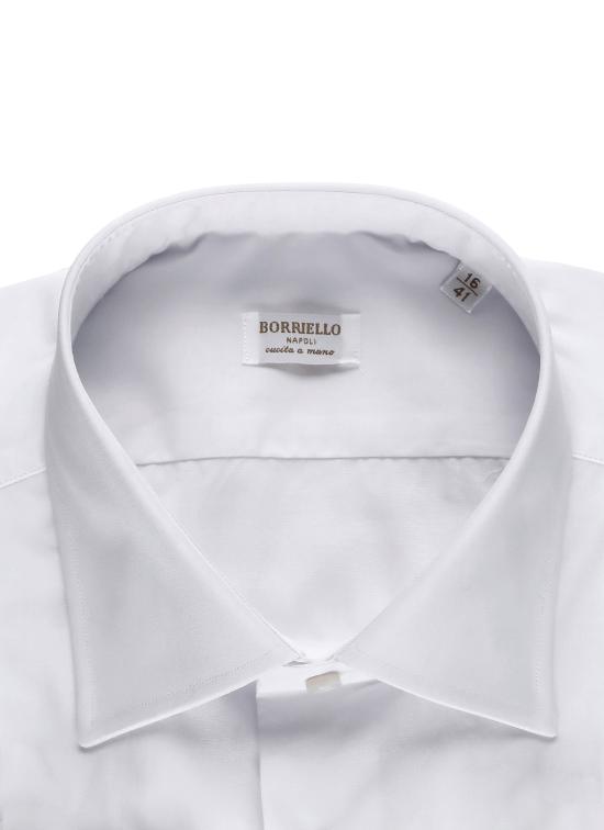 25FW 보리엘로 긴팔 셔츠 1401 1 SPACCANAPOLIGEMELLO White - BORRIELLO