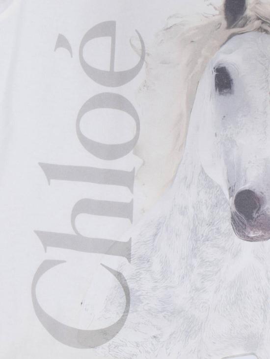 26SS 끌로에 반팔 티셔츠 26SJH11802 101 White - CHLOE