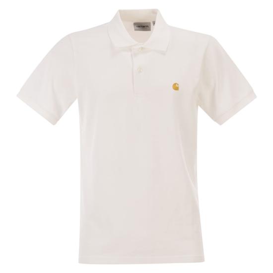  칼하트 숏슬리브 체이스 피케 폴로 I023807 WHITE