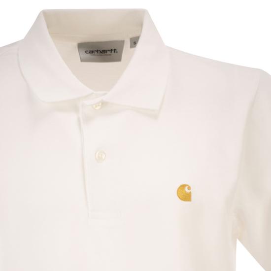  칼하트 숏슬리브 체이스 피케 폴로 I023807 WHITE - CARHARTT