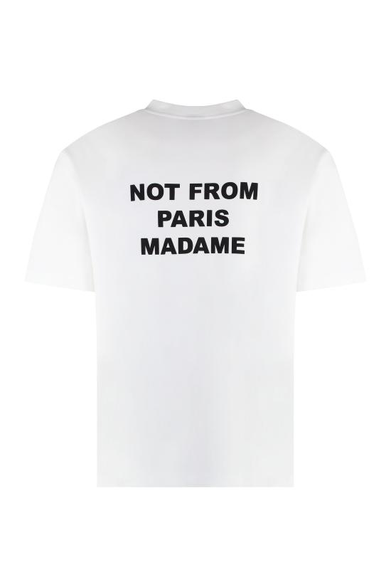  드롤드무슈 반팔 티셔츠 PERMTS203CO002 OPW White - DROLE DE MONSIEUR