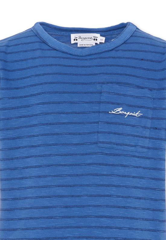 26SS [키즈] 봉쁘앙 티셔츠 S06BTSK00011 273 BLUE - BONPOINT