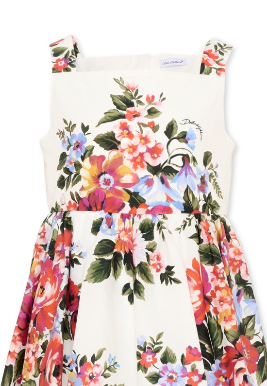 26SS [키즈] 돌체앤가바나 원피스 L53DI6 HS5UU HA5ZO WHITE - DOLCE & GABBANA