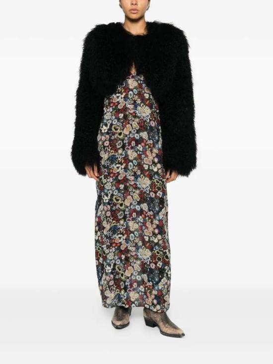 26SS 케이트 롱 원피스 55953372W3372 283 BLACK MULT - KHAITE