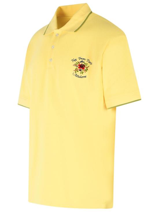 26SS 드롤드무슈 폴로 티셔츠 J PL161 CO264LYL Yellow - DROLE DE MONSIEUR