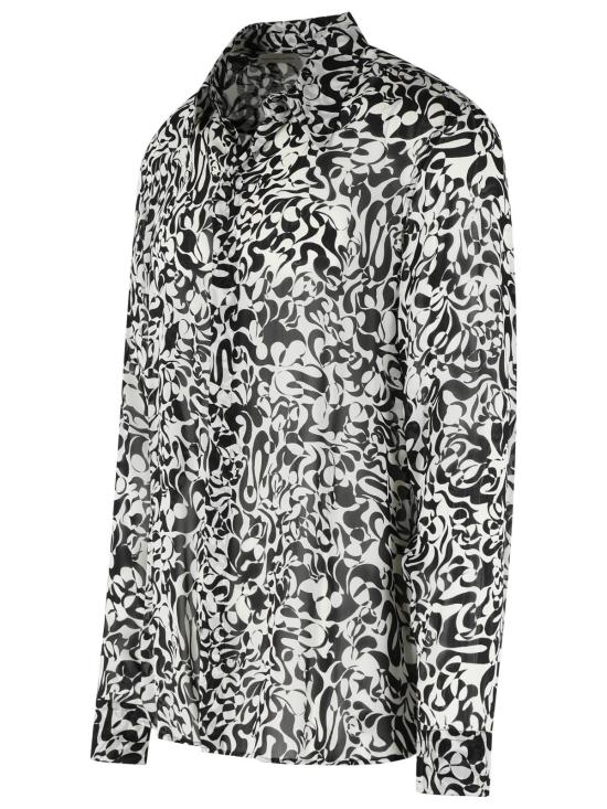 26SS 드리스 반 노튼 긴팔 셔츠 020703 3006900 Black - DRIES VAN NOTEN