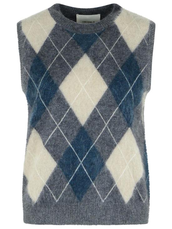 26SS 리사 양 스웨터 2026068GRAPHITE NIGHT FALL SAND CREAM Grey