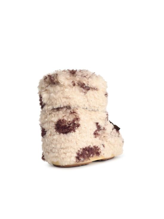 25FW 문부츠 아이콘 로우 프린트 컬리 부츠 1409690MM04 Brown - MOON BOOT