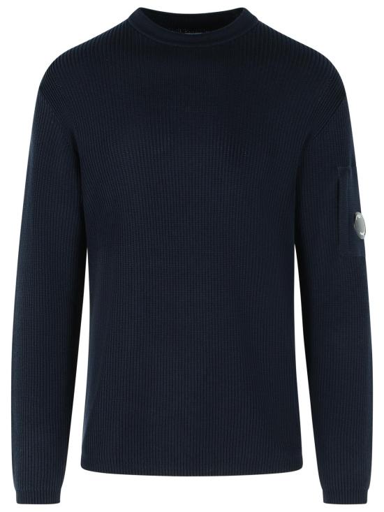 26SS 씨피 컴퍼니 코튼 씨 아일랜드 크루넥 렌즈 스웨터 20CMKN095A 110560A888 Blue