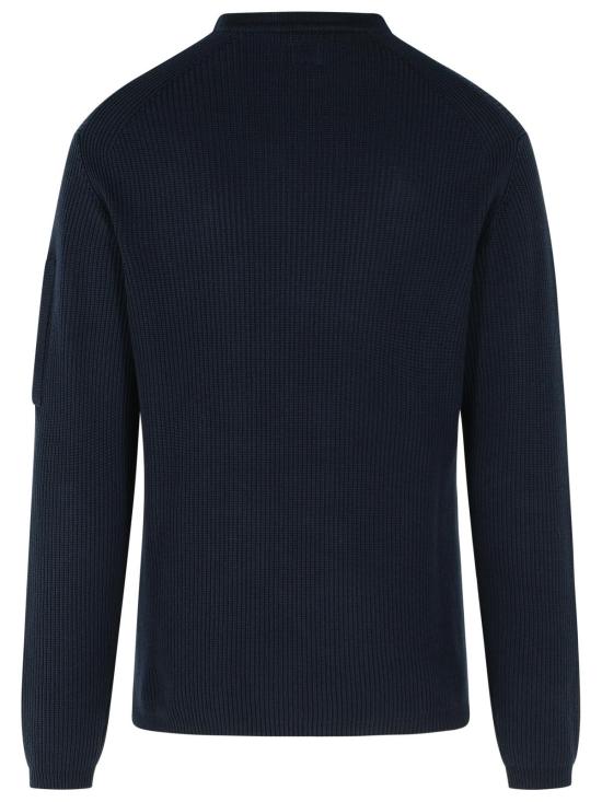 26SS 씨피 컴퍼니 코튼 씨 아일랜드 크루넥 렌즈 스웨터 20CMKN095A 110560A888 Blue - C.P. COMPANY