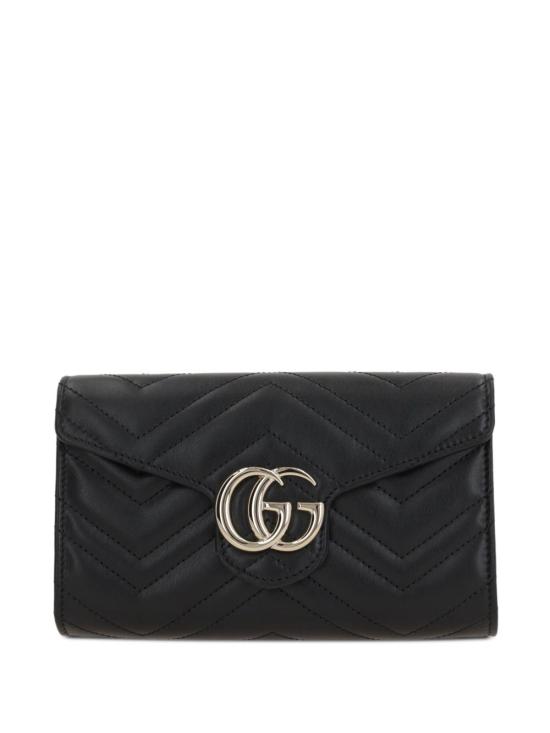 26SS 구찌 GG 마몽 체인 월랫 837745 AAET81000 Black
