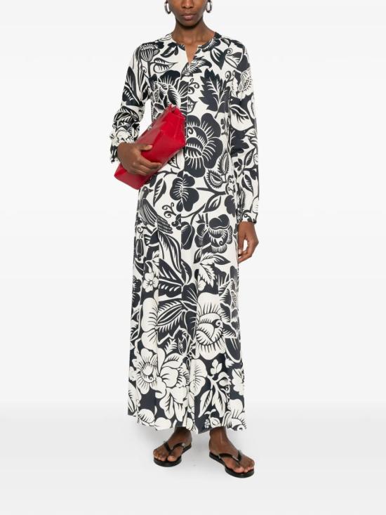 26SS 팜 리오 롱 원피스 34441226023 White Black - FARM RIO