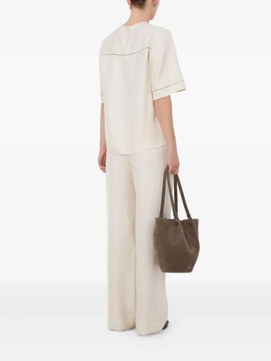 26SS 루루 드 세종 반팔 티셔츠 HAVANAIVORY Beige - LOULOU DE SAISON