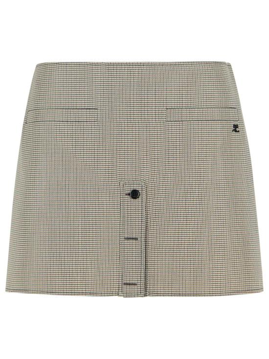 26SS 쿠레쥬 숏 스커트 126CJU330WO01459925 Beige