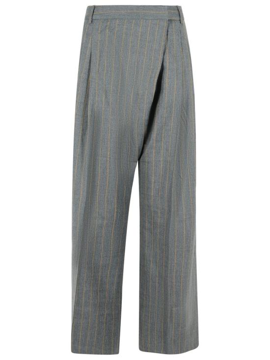 26SS 가니 스트라이프 크로스오버 트라우저 W0761205 Grey