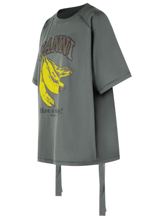 26SS 가니 반팔 티셔츠 A1050047490 Grey - GANNI