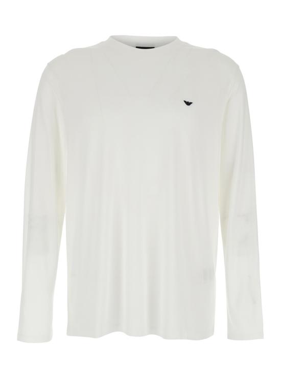 26SS 엠포리오 아르마니 긴팔 티셔츠 EM004591AF13747U0003 White