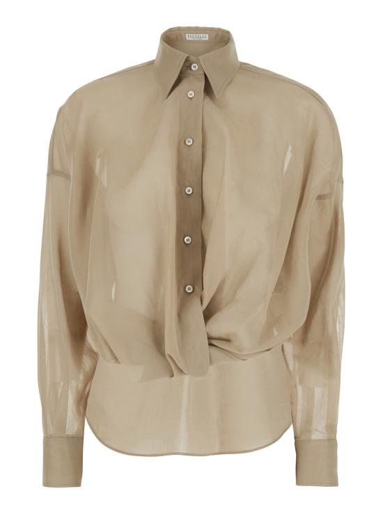 26SS 브루넬로 쿠치넬리 블라우스 M0F91MX616C8690 Beige