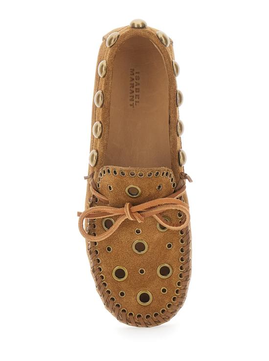26SS 이자벨마랑 FITZA 핏자 스웨이드 로퍼 MC0019FDD1A21S50CO Brown - ISABEL MARANT