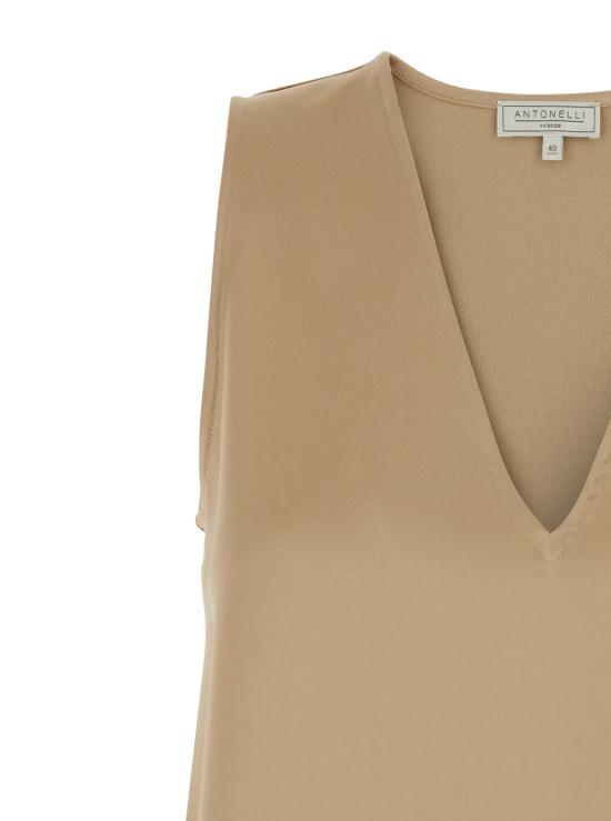 26SS 안토넬리 피렌체 민소매 티셔츠 N5913Q355C105 Beige - ANTONELLI FIRENZE