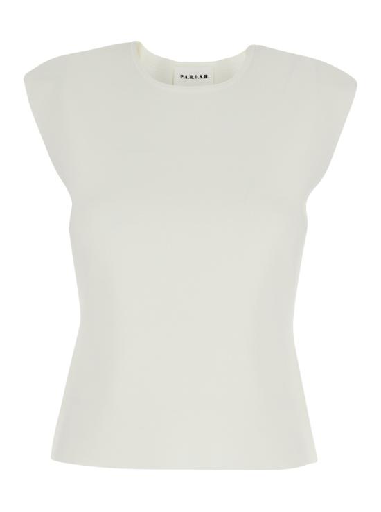 26SS 파로쉬 민소매 티셔츠 D540952ROMA26002 White