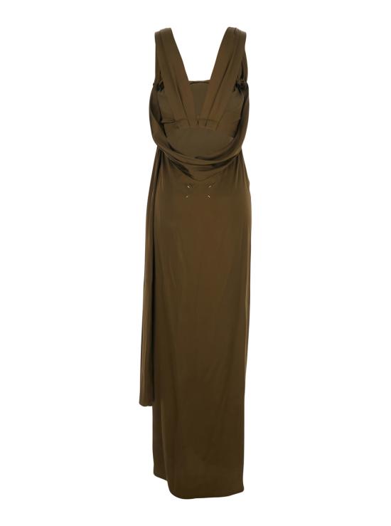26SS 마르지엘라 실크 새틴 맥시 드레스 S51DG0005M35797813 Brown - MAISON MARGIELA
