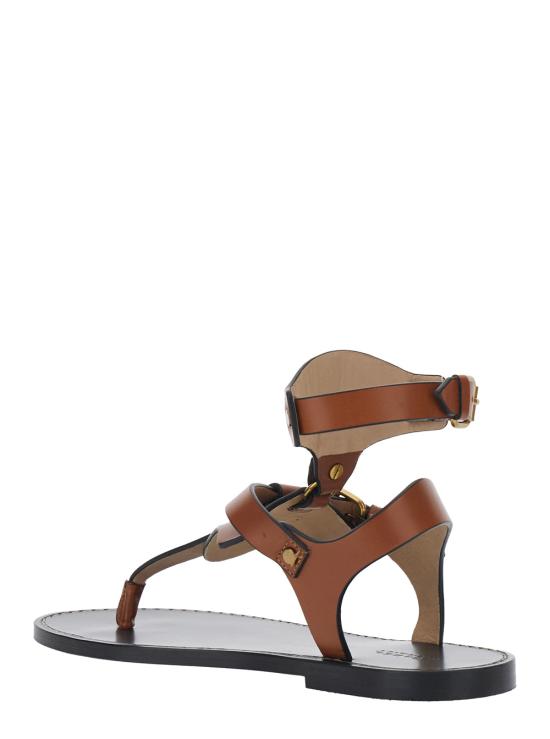 26SS 이자벨마랑 EVEENA 이브나 레더 스트랩 샌들 SD0273FAD1B04S50CO Brown - ISABEL MARANT
