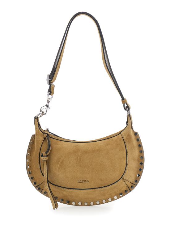 26SS 이자벨마랑 오스칸 문 스웨이드 카프스킨 레더 숄더백 PP0003FAA3C32M50TA Beige