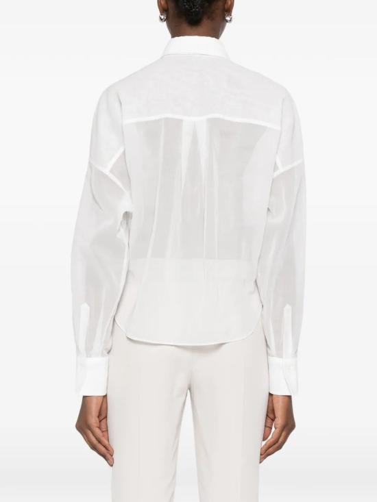 26SS 브루넬로 쿠치넬리 셔츠 M0F91MX616C100 White - BRUNELLO CUCINELLI