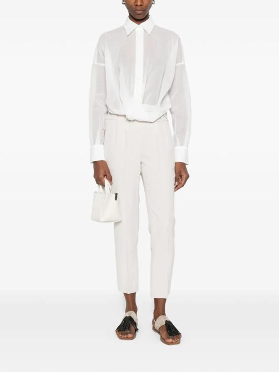 26SS 브루넬로 쿠치넬리 셔츠 M0F91MX616C100 White - BRUNELLO CUCINELLI