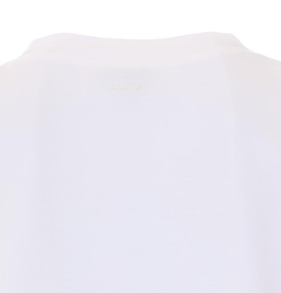26SS 알라이아 반팔 티셔츠 AA9I0019J095C 000 White - ALAIA