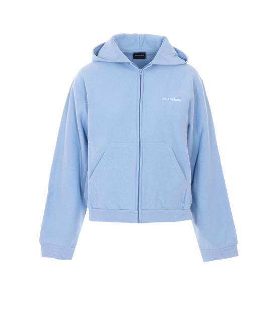 26SS 발렌시아가 백 집업 후드 851236 TTVJ24773 Blue