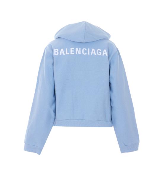 26SS 발렌시아가 백 집업 후드 851236 TTVJ24773 Blue - BALENCIAGA