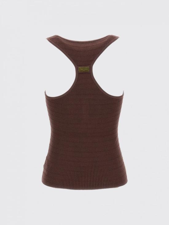 26SS 엘리자베타프랜치 반팔 티셔츠 TK75B61E2 644 Brown - ELISABETTA FRANCHI