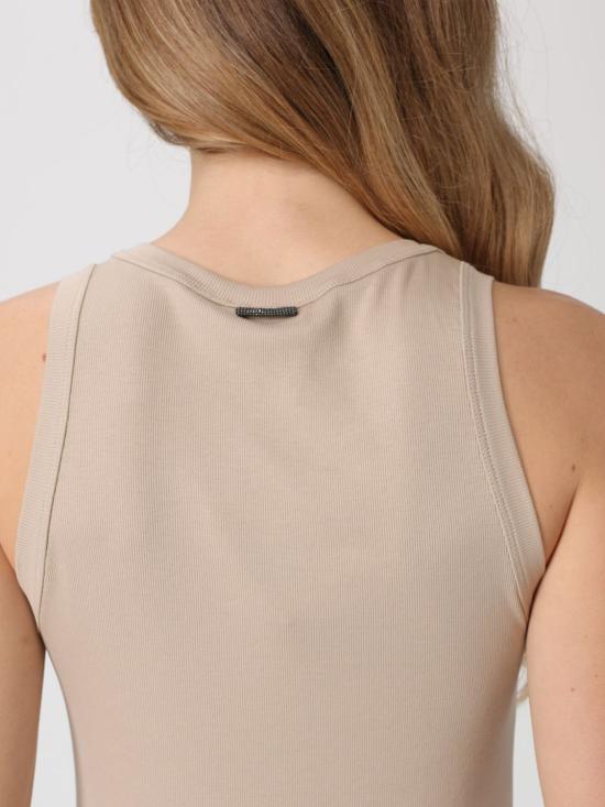 26SS 브루넬로 쿠치넬리 반팔 티셔츠 M0TC8FX230 C8539 Beige - BRUNELLO CUCINELLI