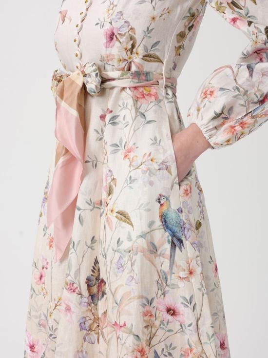 26SS 짐머만 롱 원피스 9143DC261 CRMAV Cream - ZIMMERMANN