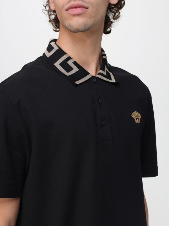 26SS 베르사체 폴로 티셔츠 A874021A06199 1B000 Black - VERSACE