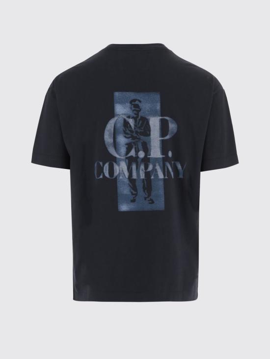 26SS 씨피 컴퍼니 반팔 티셔츠 20CMTS143A110579W 888 Blue - C.P. COMPANY