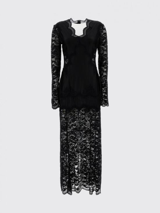 26SS 파코라반 롱 원피스 26PJRO231PA0170 P001 Black - PACO RABANNE