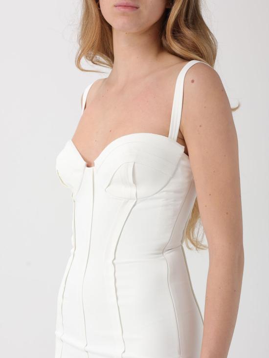 26SS 엘리자베타프랜치 롱 원피스 AB91861E2 360 Ivory - ELISABETTA FRANCHI