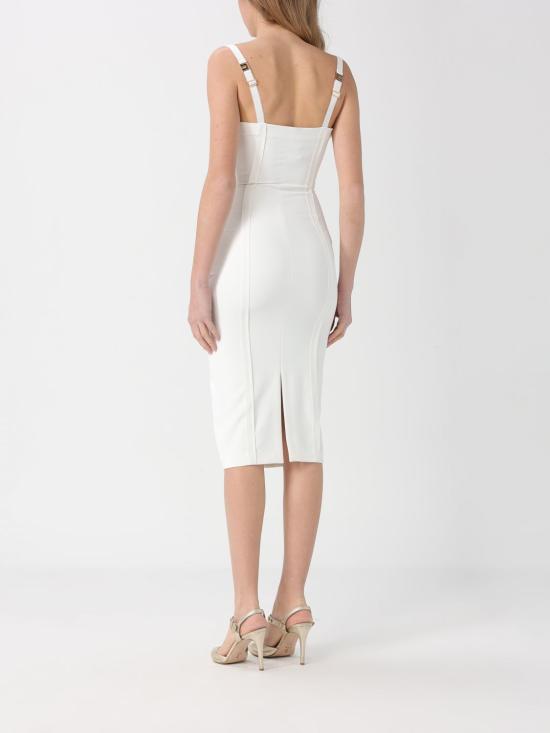 26SS 엘리자베타프랜치 롱 원피스 AB91861E2 360 Ivory - ELISABETTA FRANCHI
